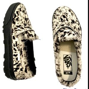 NWOT Vans Pony White Brown Slip On VNOA5HU Size Men 6US Woman 7.5’ US